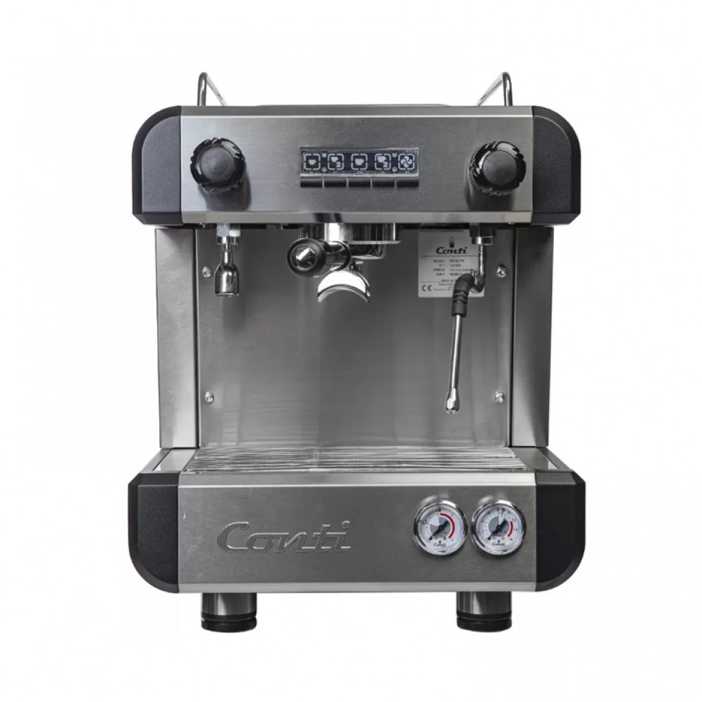 Кофемашина рожковая CONTI CC100 Стандарт 1 группа, черный