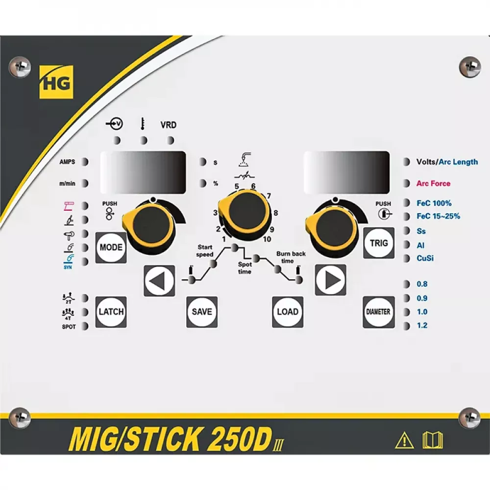 Hugong MIG/STICK 250D III сварочный полуавтомат без горелки 040716