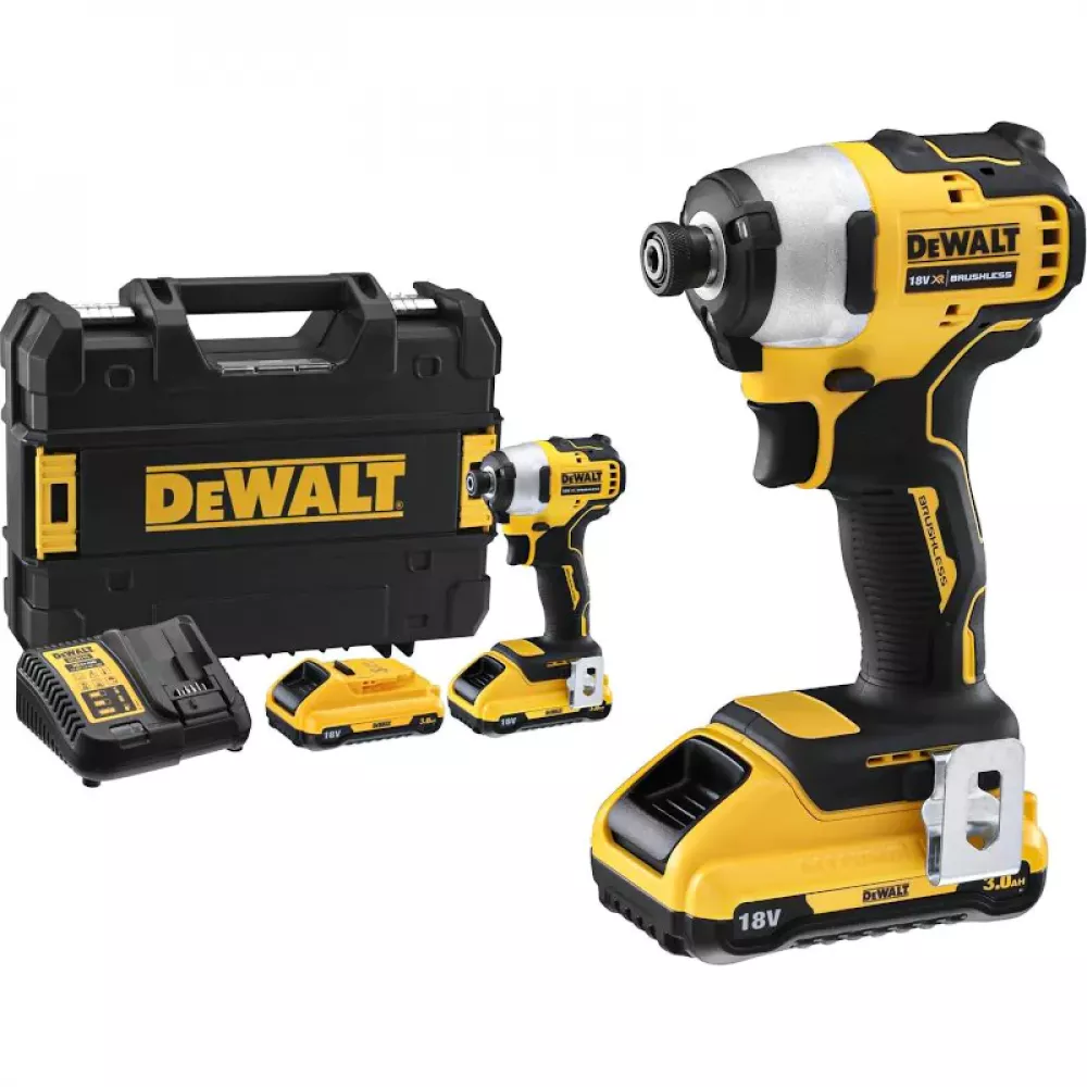 DeWalt DCF809L2T-QW аккумуляторный шуруповёрт (2 x 3 Ач, ЗУ)