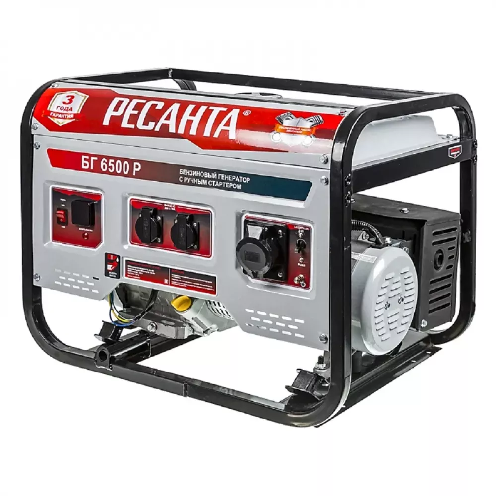 Ресанта БГ 6500 Р бензиновый генератор 64/1/45