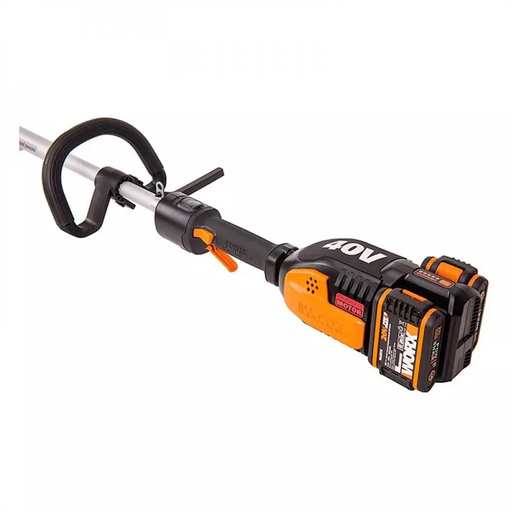 WORX WG186E.1 триммер аккумуляторный (2 x 4 Ач, ЗУ)