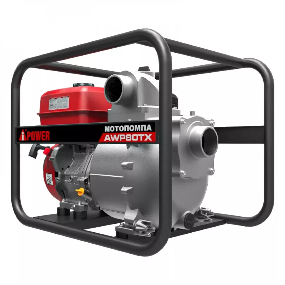 A-iPower AWP80TX для сильно загрязненной воды мотопомпа бензиновая 30331