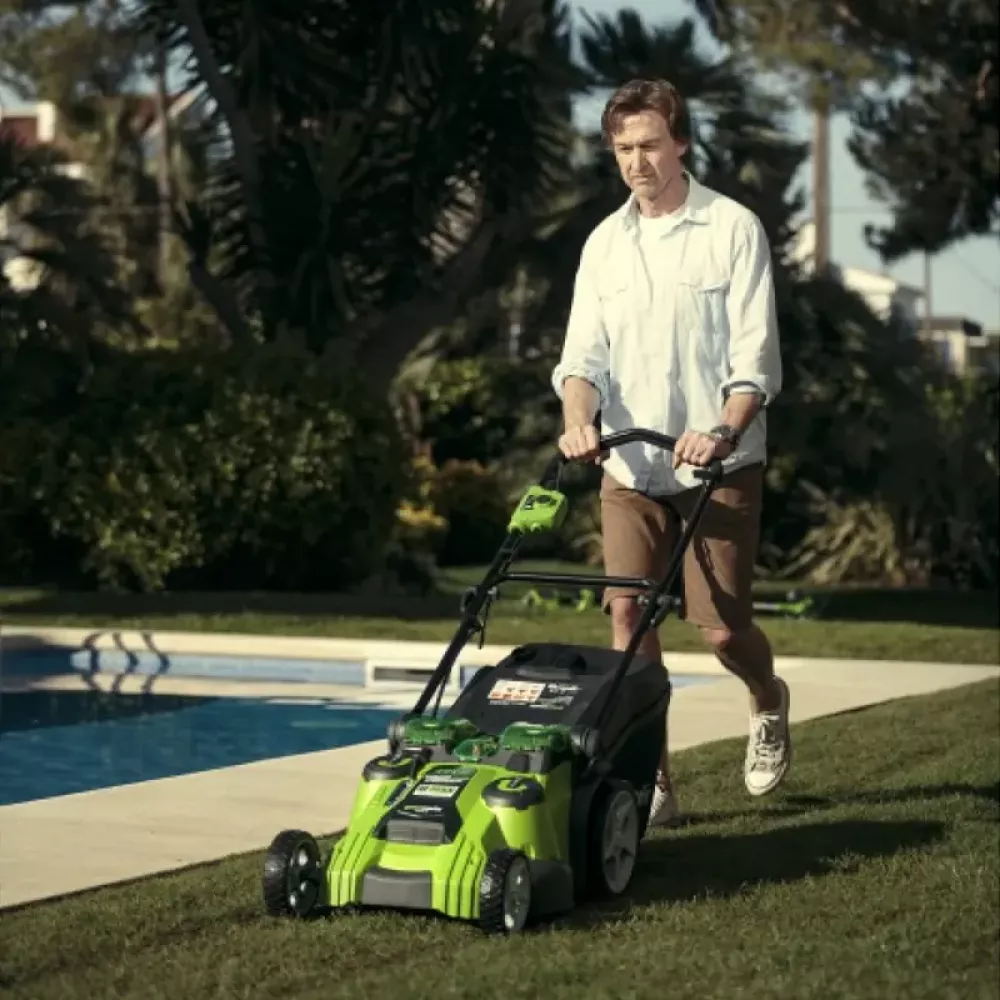 Greenworks G40LM49DBK6 аккумуляторная газонокосилка (1 x 6 Ач, ЗУ) 2500207UF