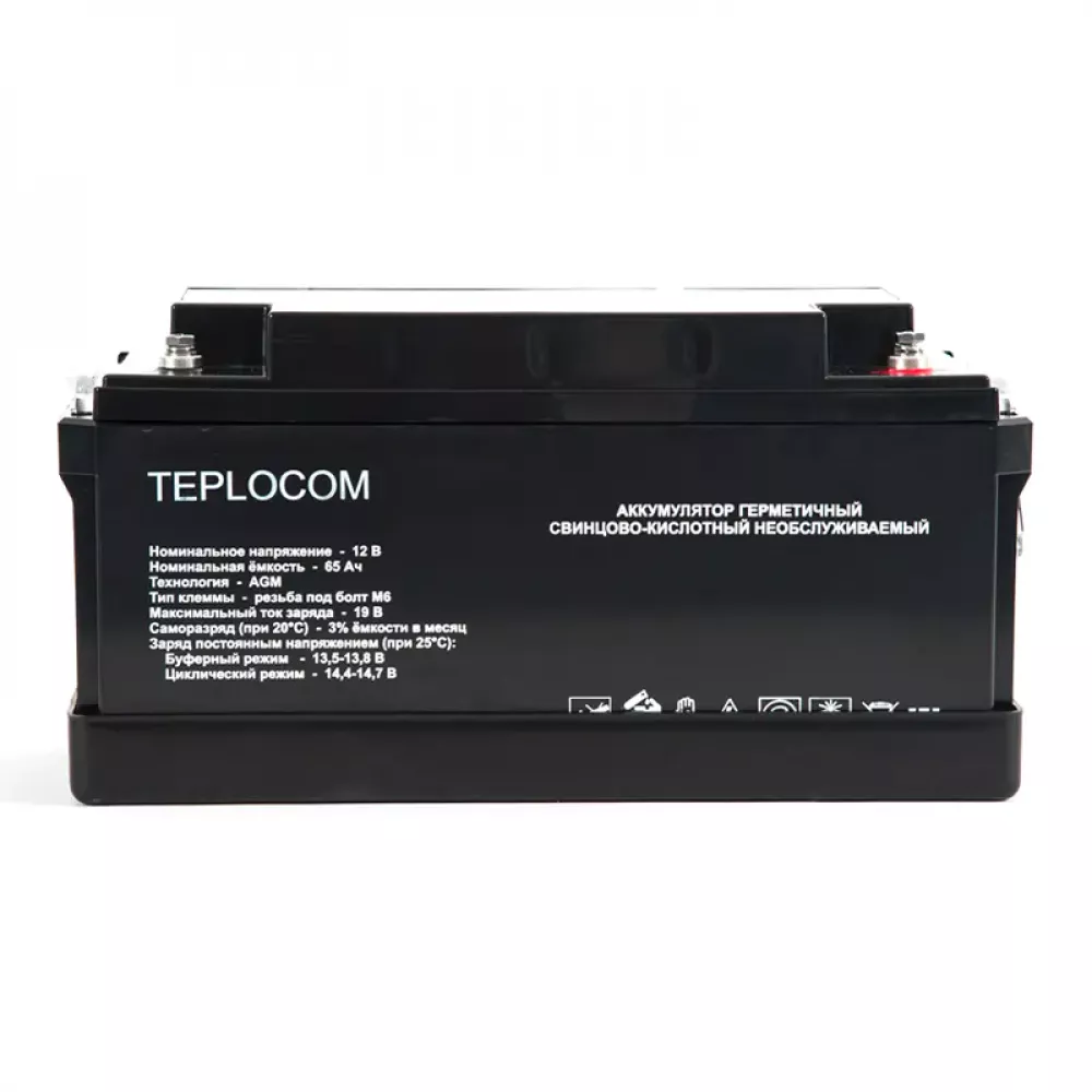 TEPLOCOM Solar 1500, 65Ач источник бесперебойного питания и 2 акб, 12387