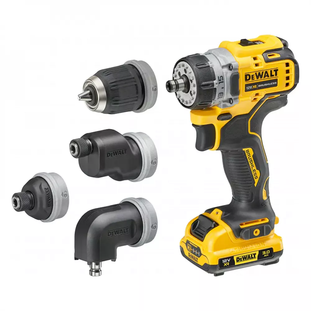 DeWalt DCD703L2T аккумуляторная дрель-шуруповерт (2 x 3 Ач, ЗУ)