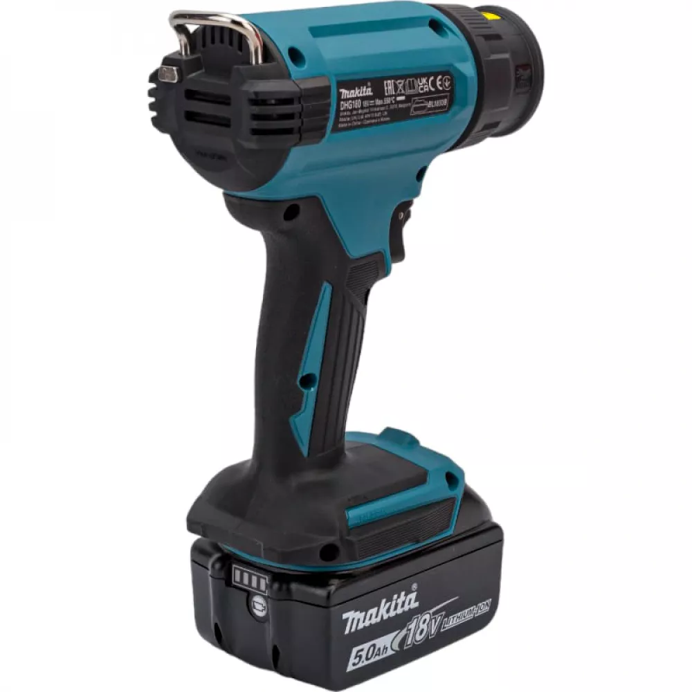 Makita DHG180RT1J фен строительный аккумуляторный (1 x 5 Ач, ЗУ)