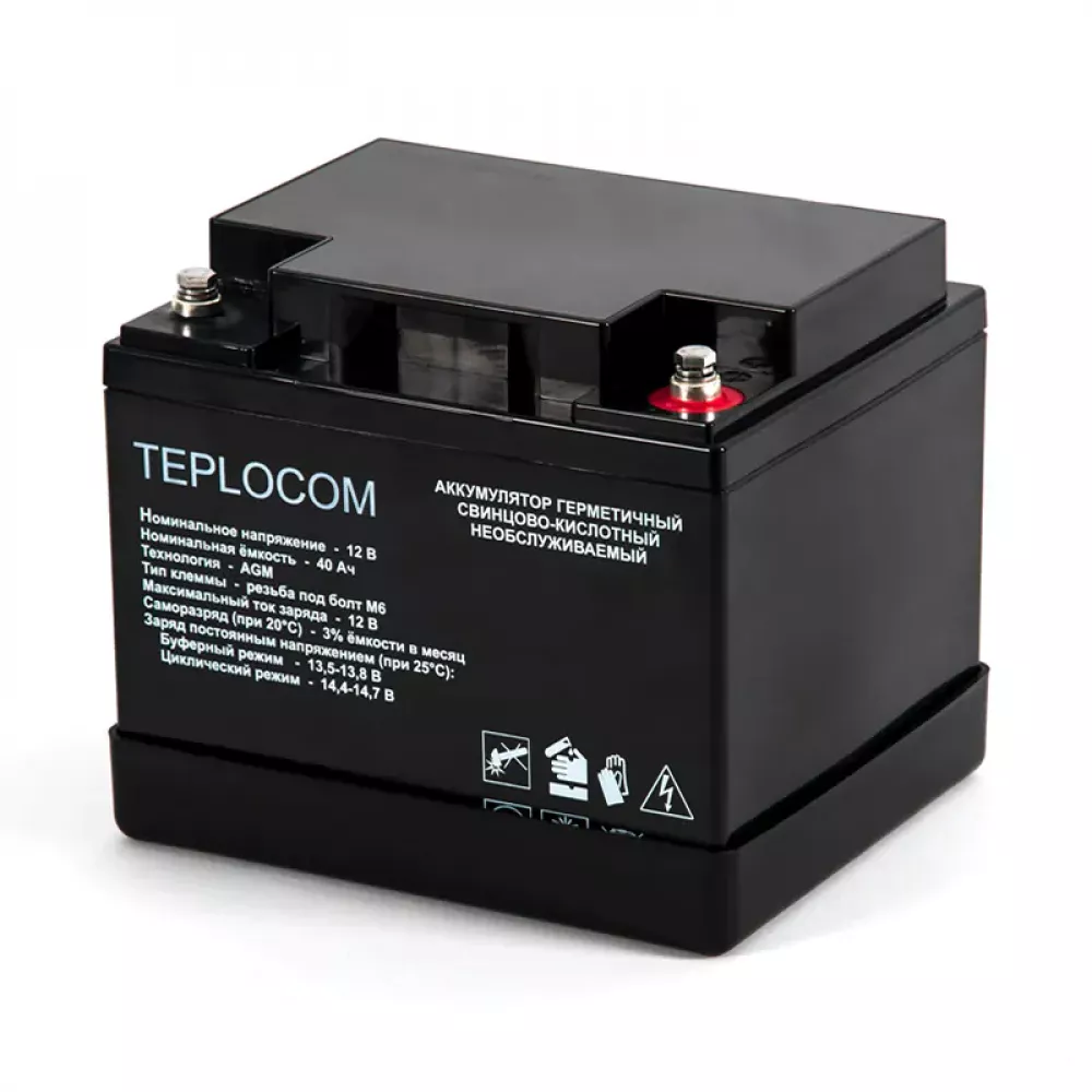 TEPLOCOM Solar 1500, 40Ач источник бесперебойного питания и 2 акб, 12386