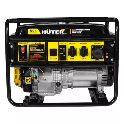 HUTER DY9500L бензиновый генератор 64/1/39