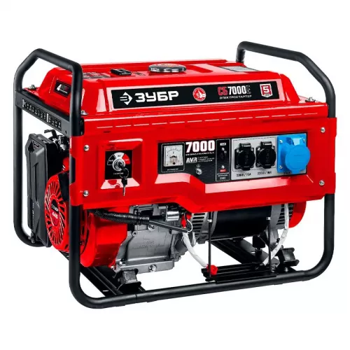 ЗУБР СБ-7000Е бензиновый генератор