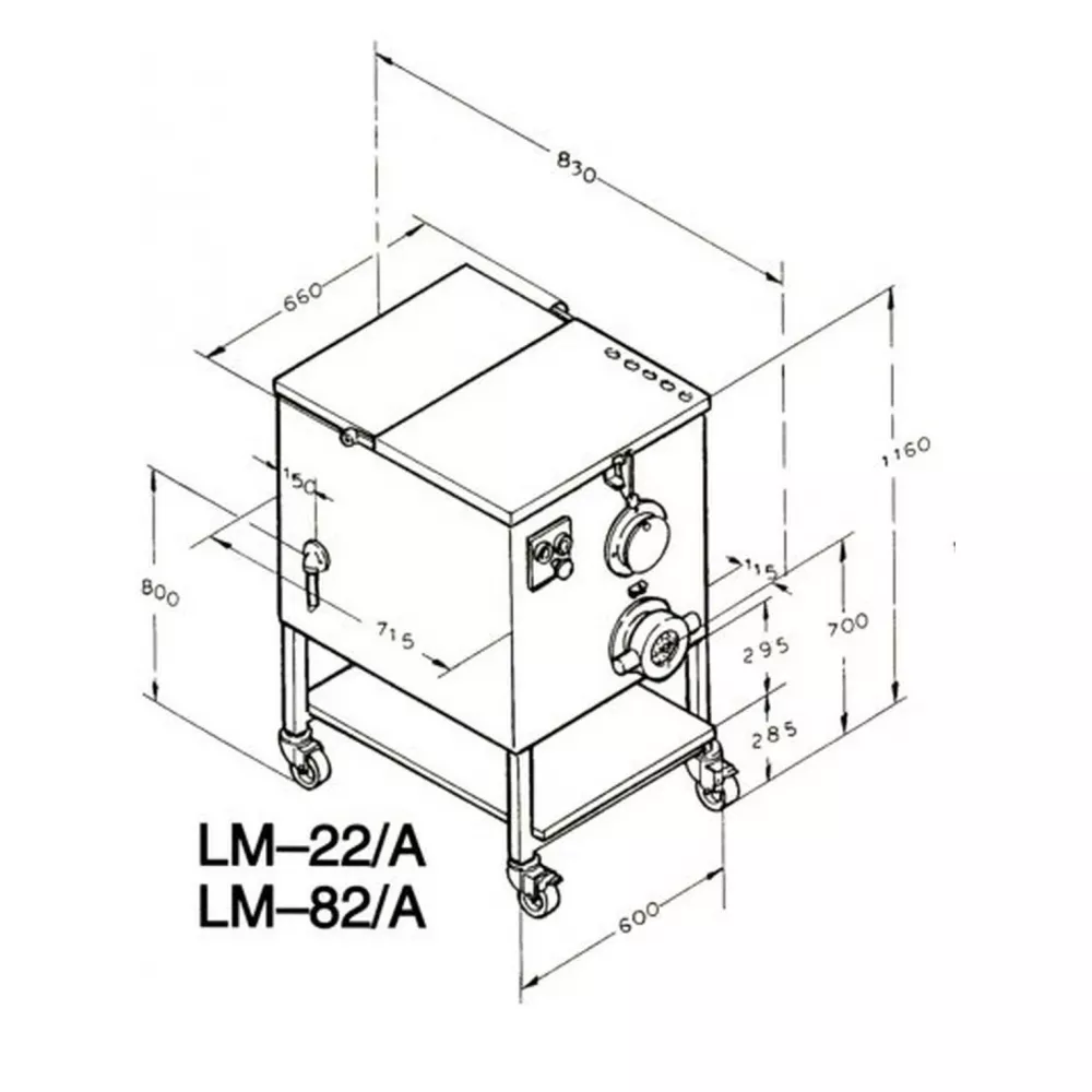 Мясорубка Koneteollisuus (KT) LM-82/A (корпус чугун, шнек нержавеющая сталь)