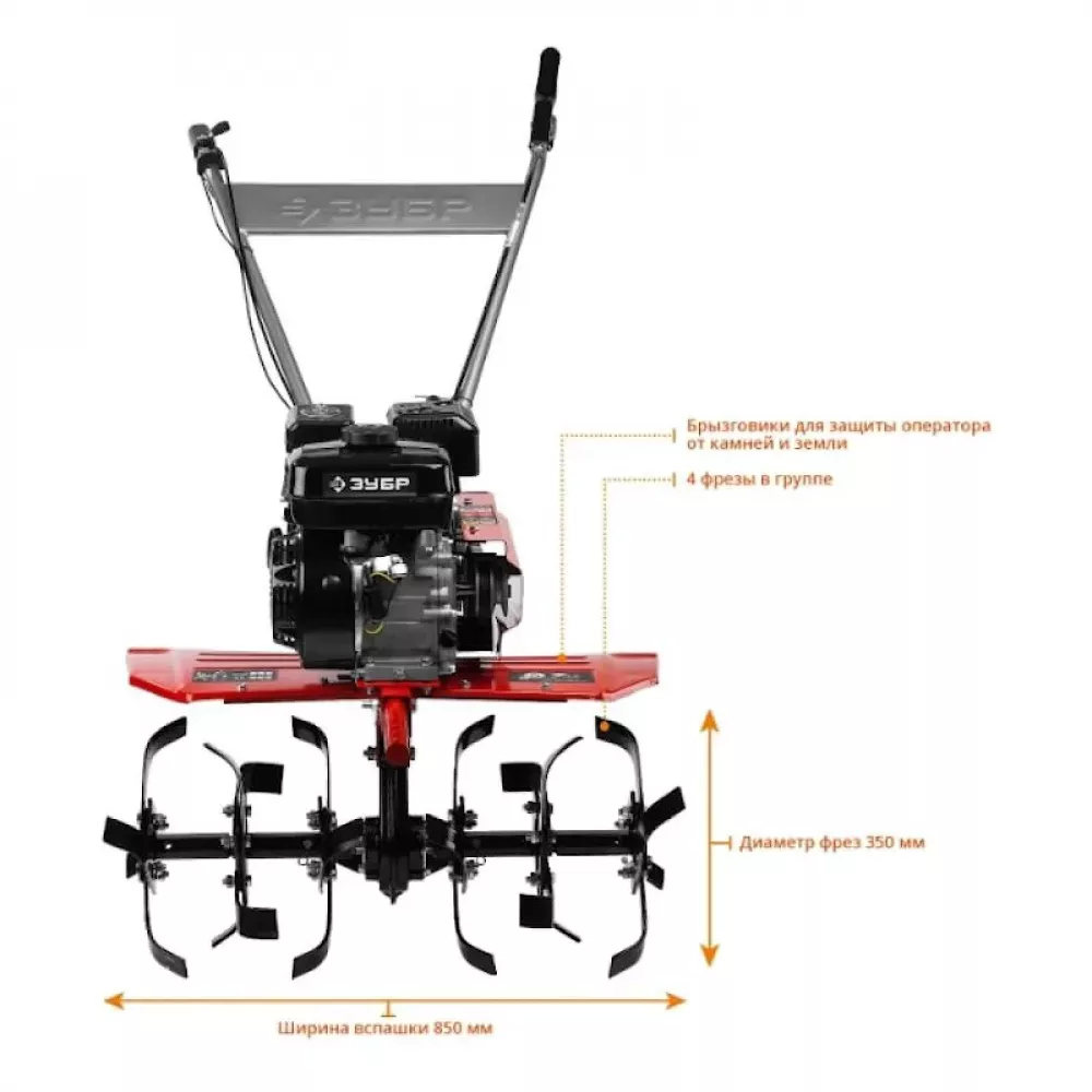Мотоблок бензиновый ЗУБР МТБ-300