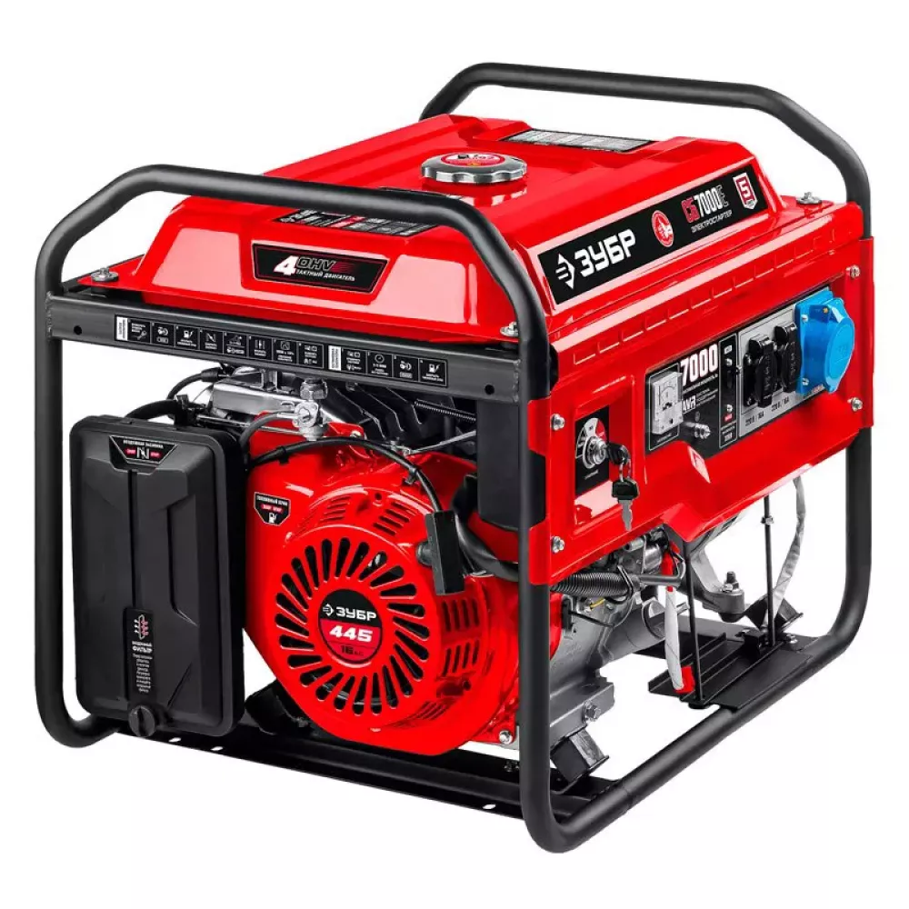 ЗУБР СБ-7000Е бензиновый генератор
