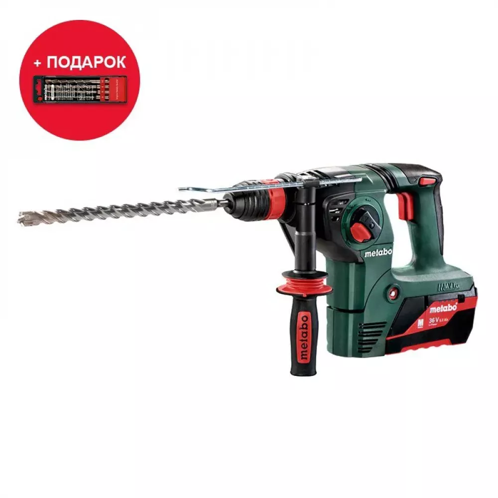 Metabo KHA 36 LTX перфоратор в кейсе (2 x 5.2 Ач, ЗУ) 600795650