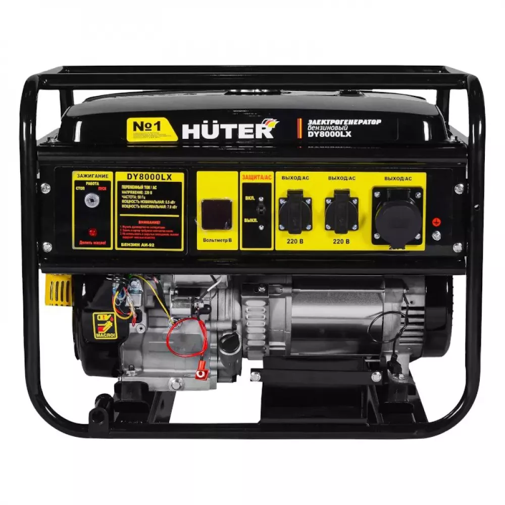 HUTER DY8000LX бензиновый генератор 64/1/19