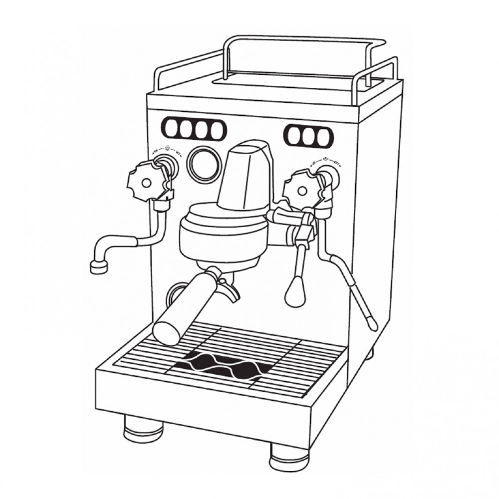 Кофемашина рожковая Saeco SE-50, серебристый