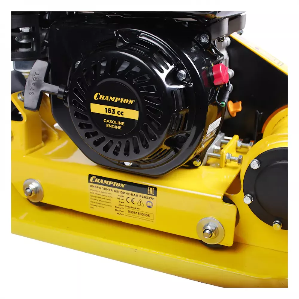 Бензиновая виброплита CHAMPION PC6337F