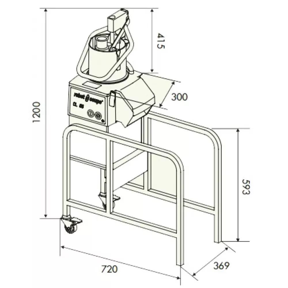 Овощерезка Robot Coupe CL55 2 воронки