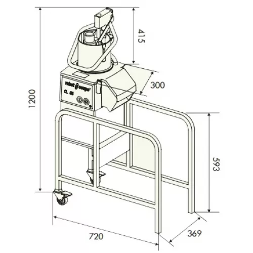 Овощерезка Robot Coupe CL55 2 воронки