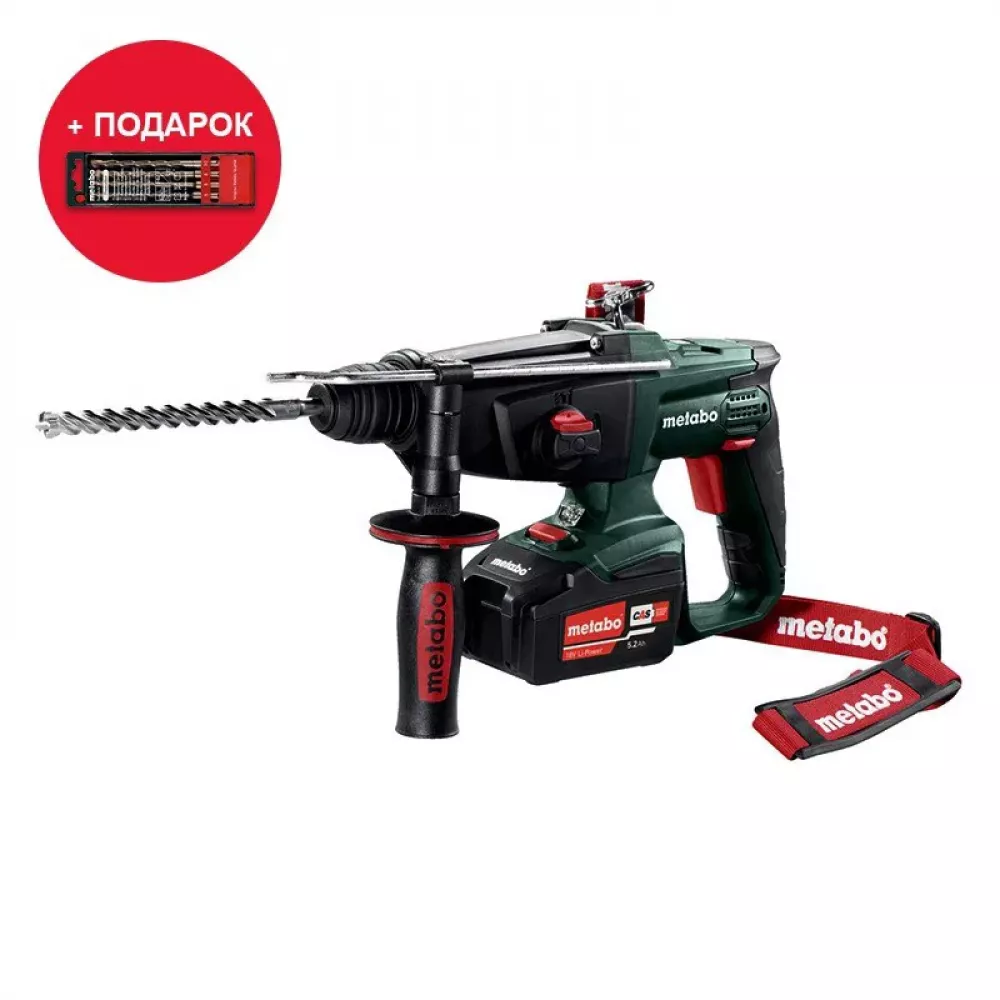 Metabo KHA 18 LTX перфоратор в кейсе (2 x 5.2 Ач, ЗУ) 600210650