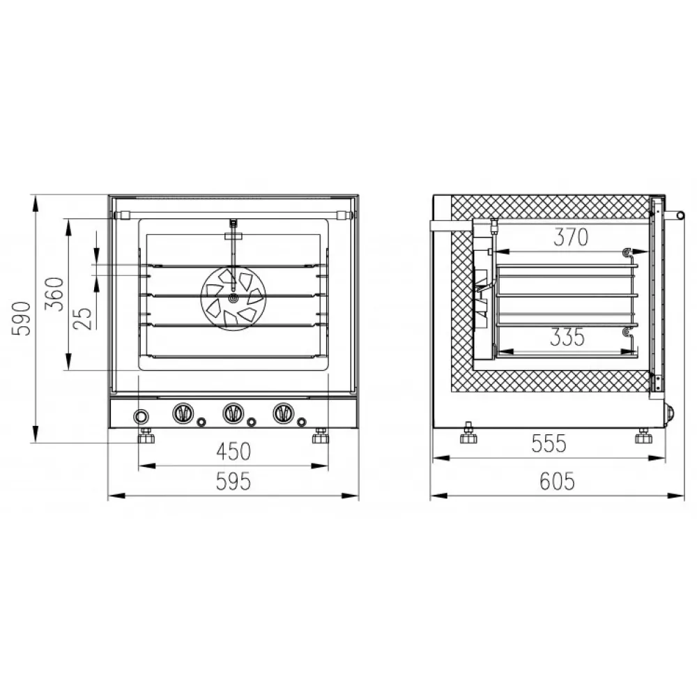 Печь конвекционная электрическая Enteco ДН-43 Пар