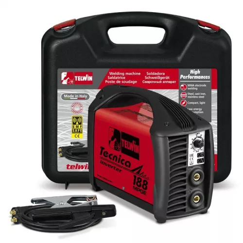 Сварочный аппарат с инвертором Telwin TECNICA 188 MPGE ACX+PLASTIC.C.CASE, 816212