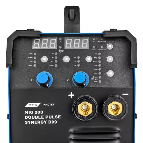 ПТК МАСТЕР MIG 200 DOUBLE PULSE SYNERGY D99 инверторный сварочный полуавтомат 005.100.273