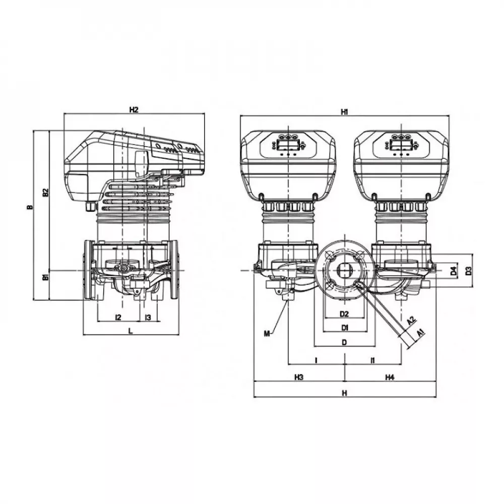 DAB EVOPLUS D 150/250.40 M насос циркуляционный промышленный 60151006