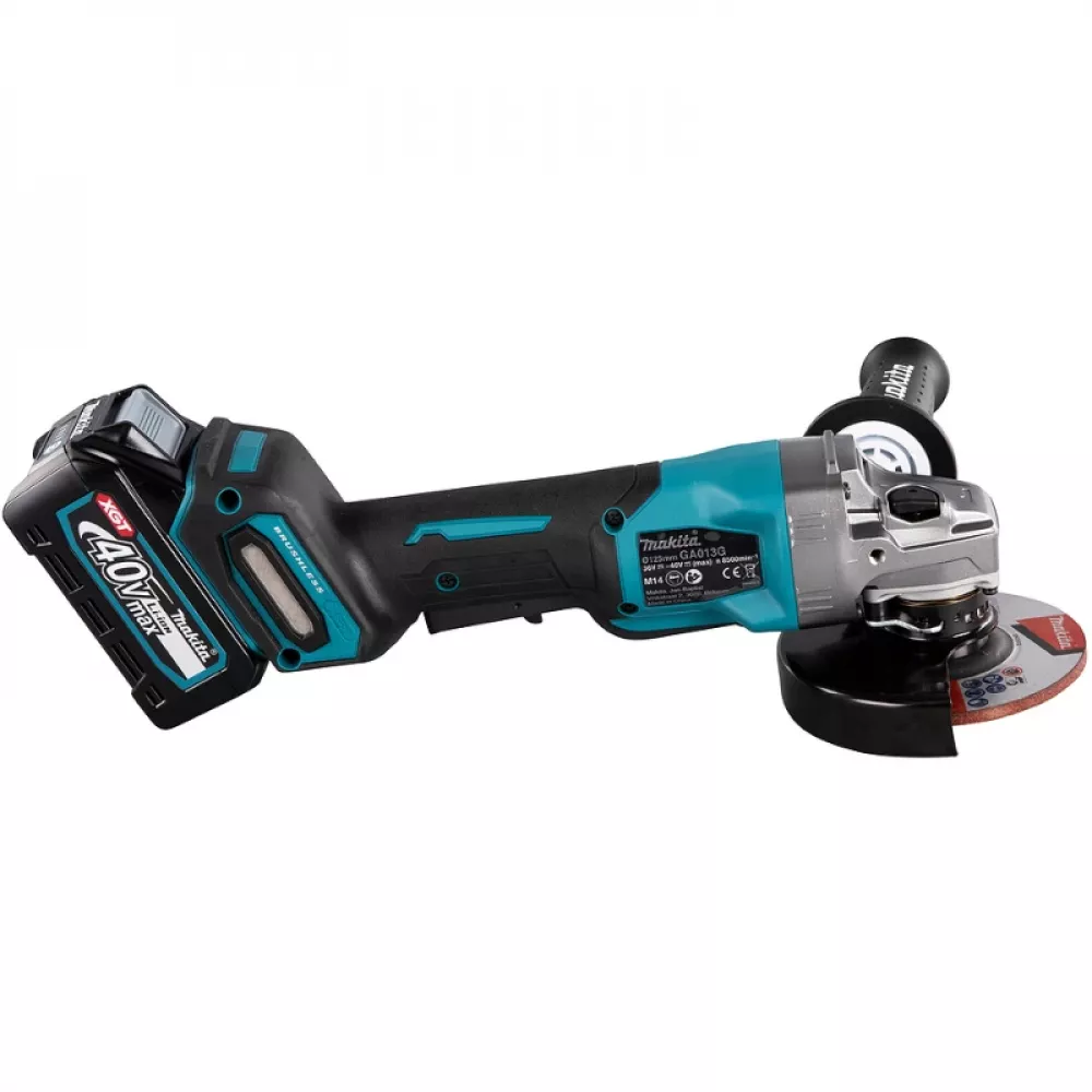 Makita GA013GM201 угловая шлифовальная машина ( 2 x 4 Ач, З/У)