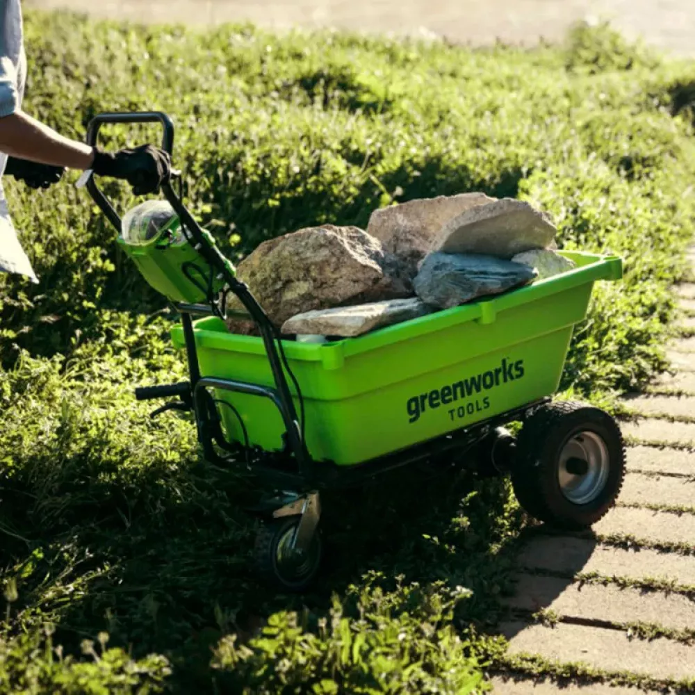 Садовая тележка самоходная Greenworks G40GC, 40V, 106 л, 7400007