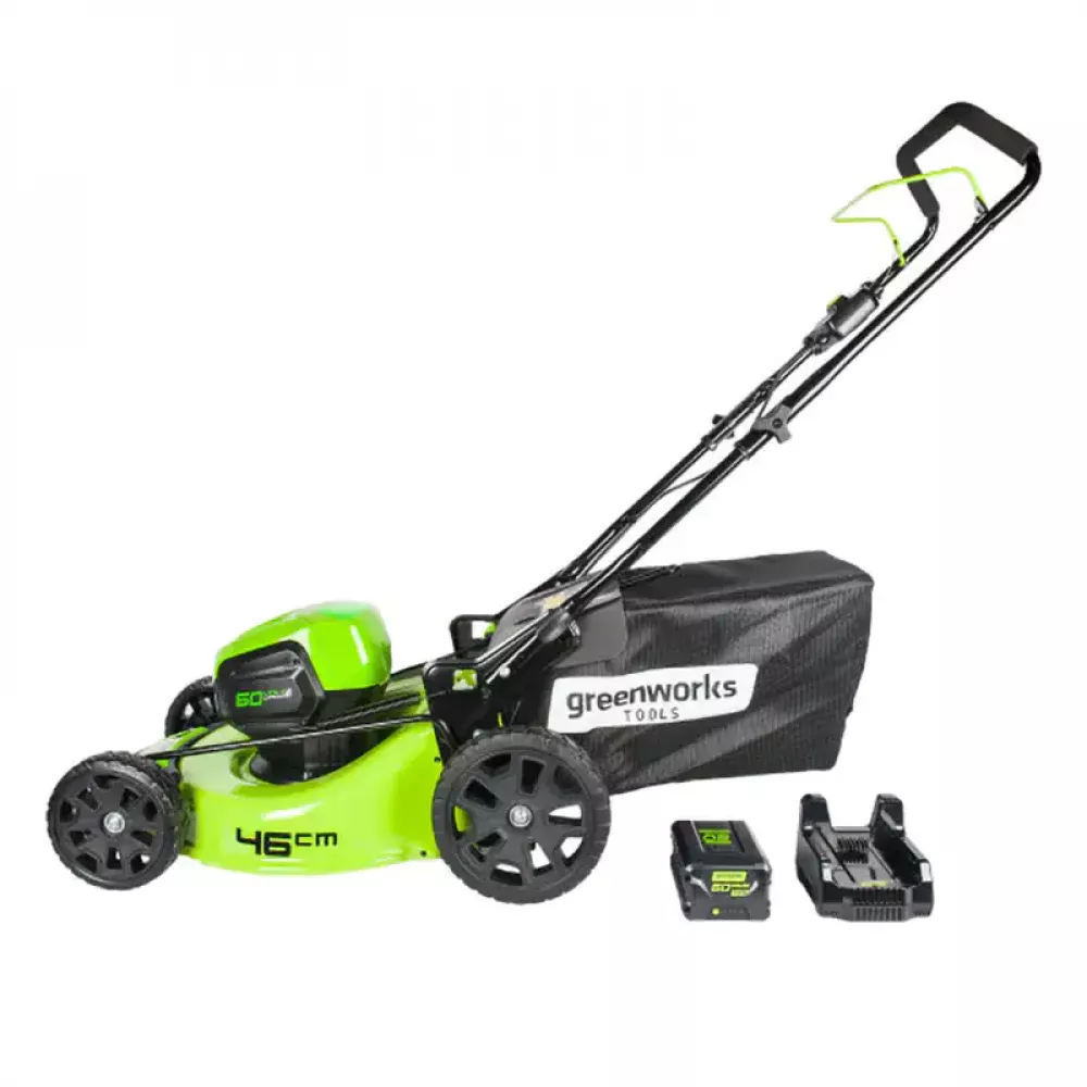 Greenworks GD60LM46HPK4 60V аккумуляторная газонокосилка (1 x 4 Ач, ЗУ) 2502807UB