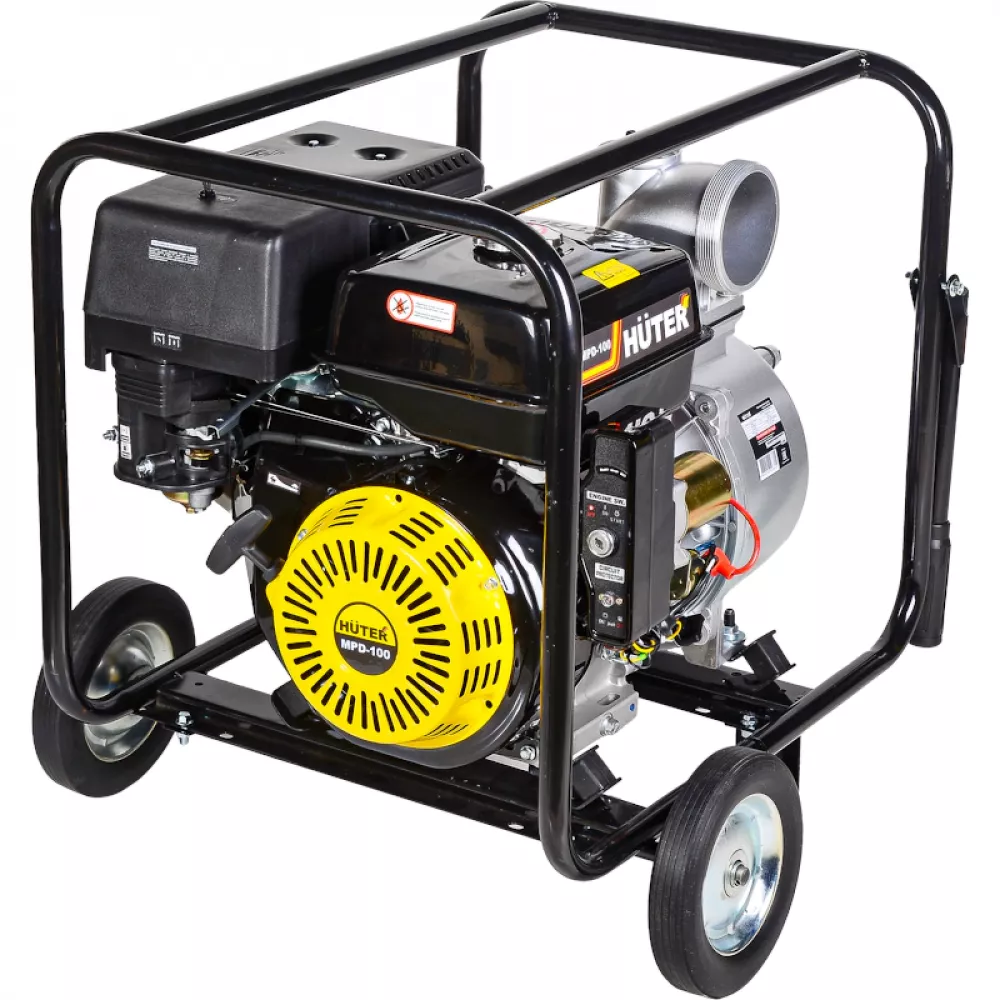 HUTER MPD-100 мотопомпа бензиновая, 70/11/6