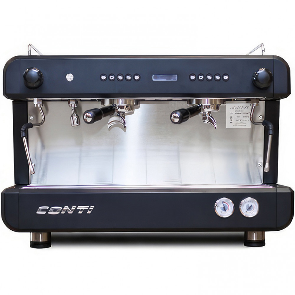 Кофемашина рожковая CONTI CC200 Standard TC 2 группы, черный