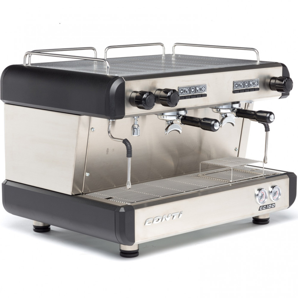 Кофемашина рожковая CONTI CC100 Standart 2 группы, черный