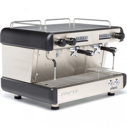 Кофемашина рожковая CONTI CC100 Standart 2 группы, черный