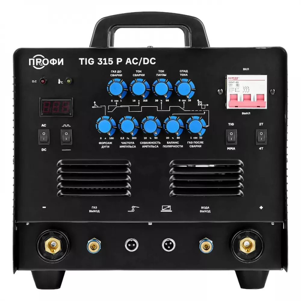 ПТК TIG 315P AC/DC ПРОФИ импульс НАКС сварочный инвертор tig 005.200.411