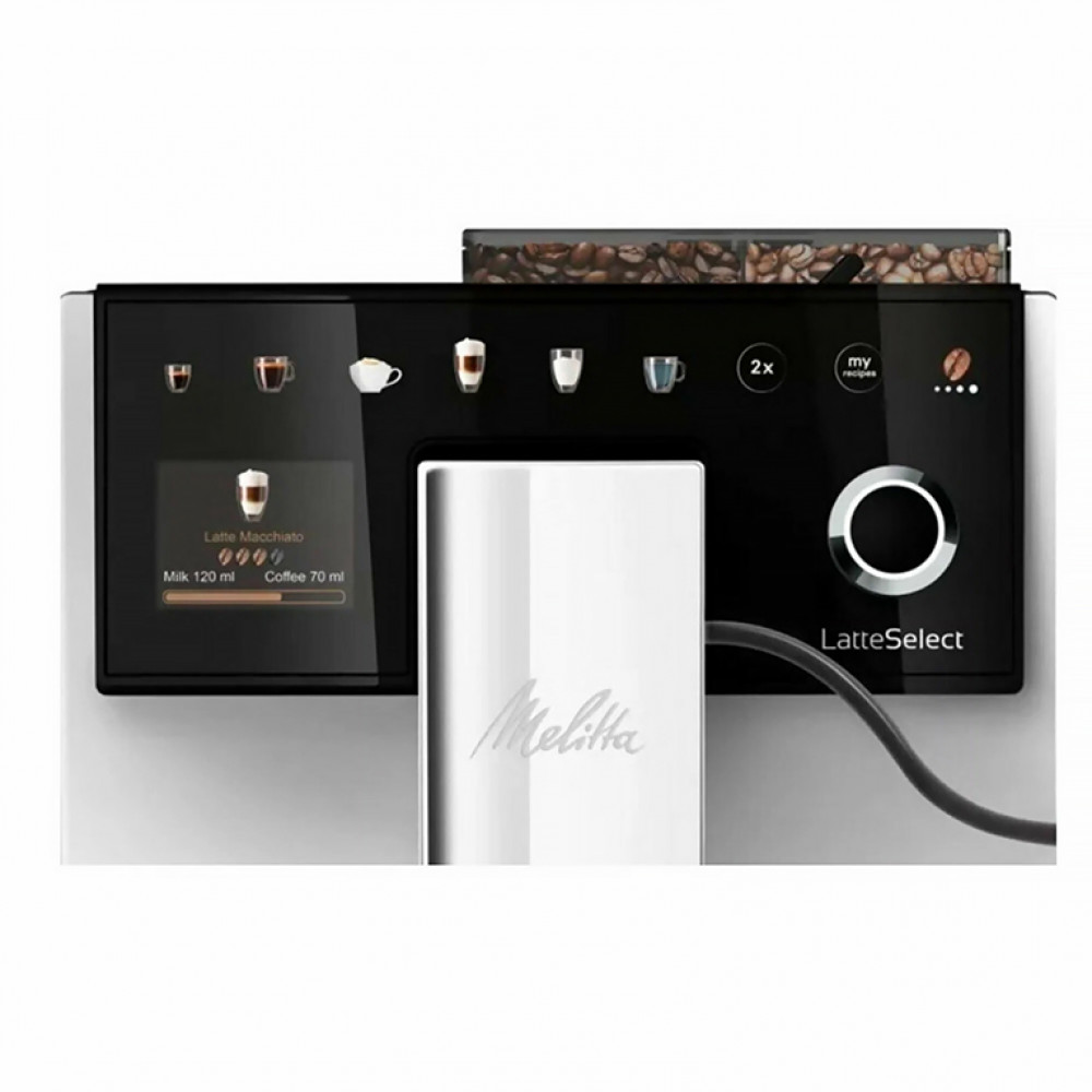 Кофемашина Melitta F630-211 Latte Select серый