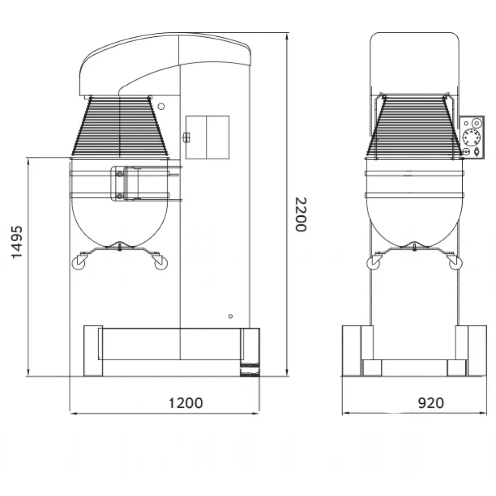 Планетарный миксер Rollmatic Bull160