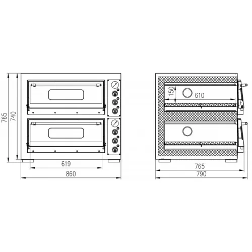 Печь для пиццы Enteco Ш 83