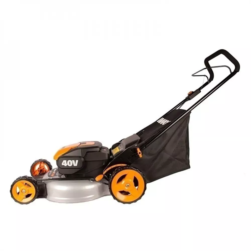 WORX WG751E аккумуляторная газонокосилка (2 x 4 Ач, ЗУ)