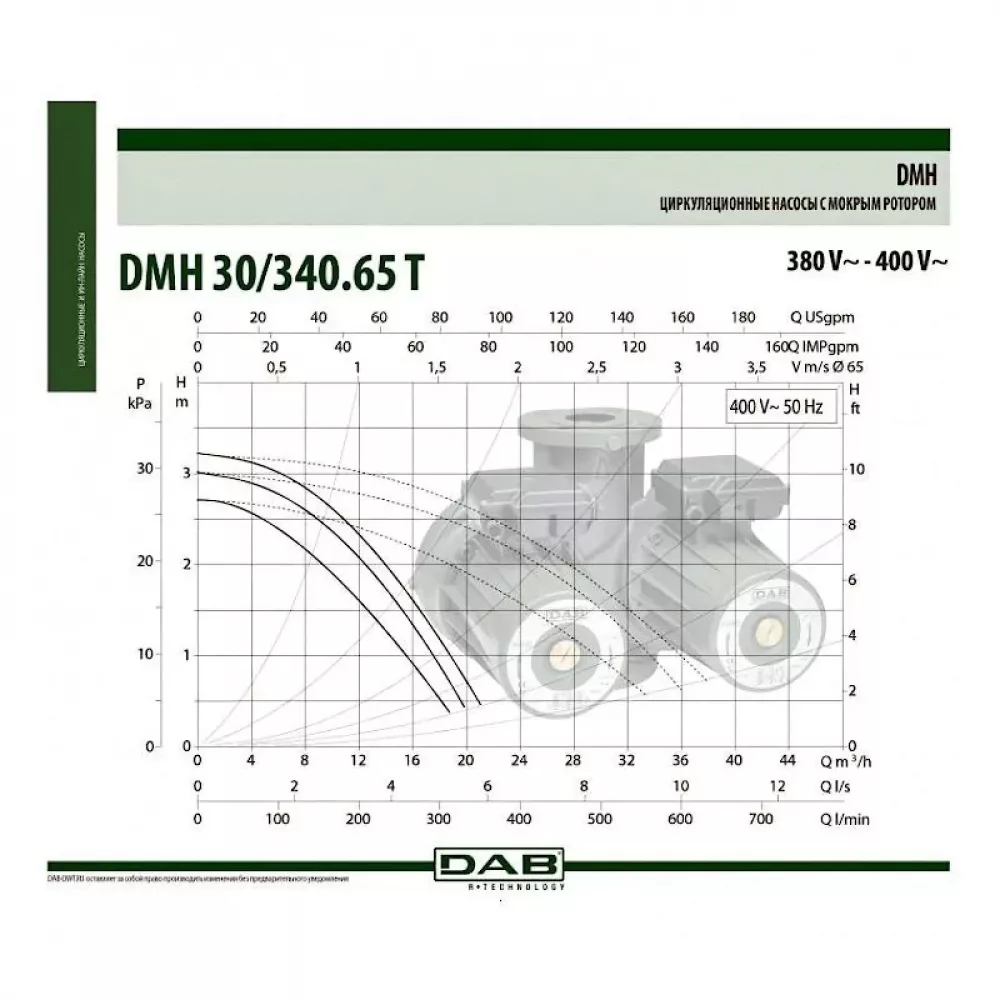 Насос циркуляционный промышленный DAB DMH 30/340.65 T, 505950622