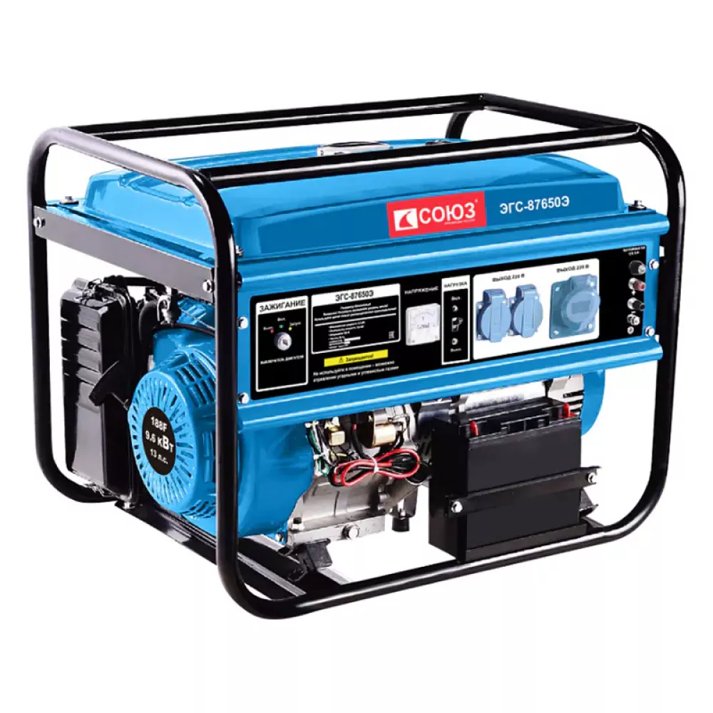 СОЮЗ ЭГС-87650Э генератор бензиновый