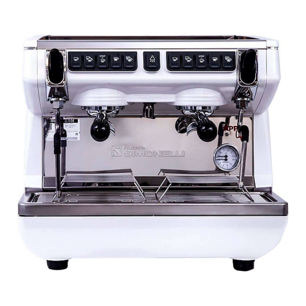 Кофемашина Nuova Simonelli Appia Life Compact 2Gr V 220V black, white, red+economizer+high groups