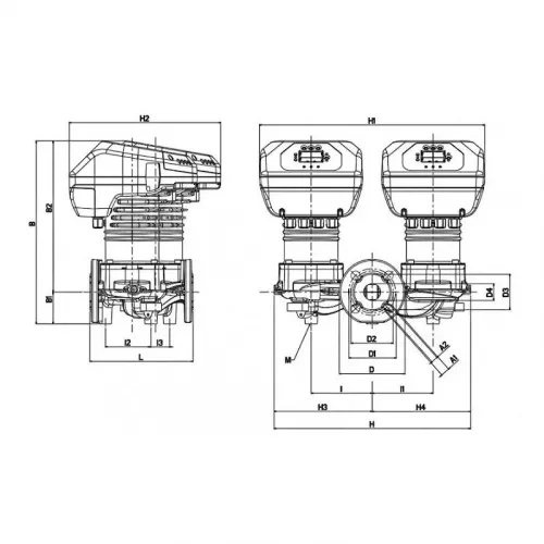 Насос циркуляционный промышленный DAB EVOPLUS D 150/340.65 M, 60151020