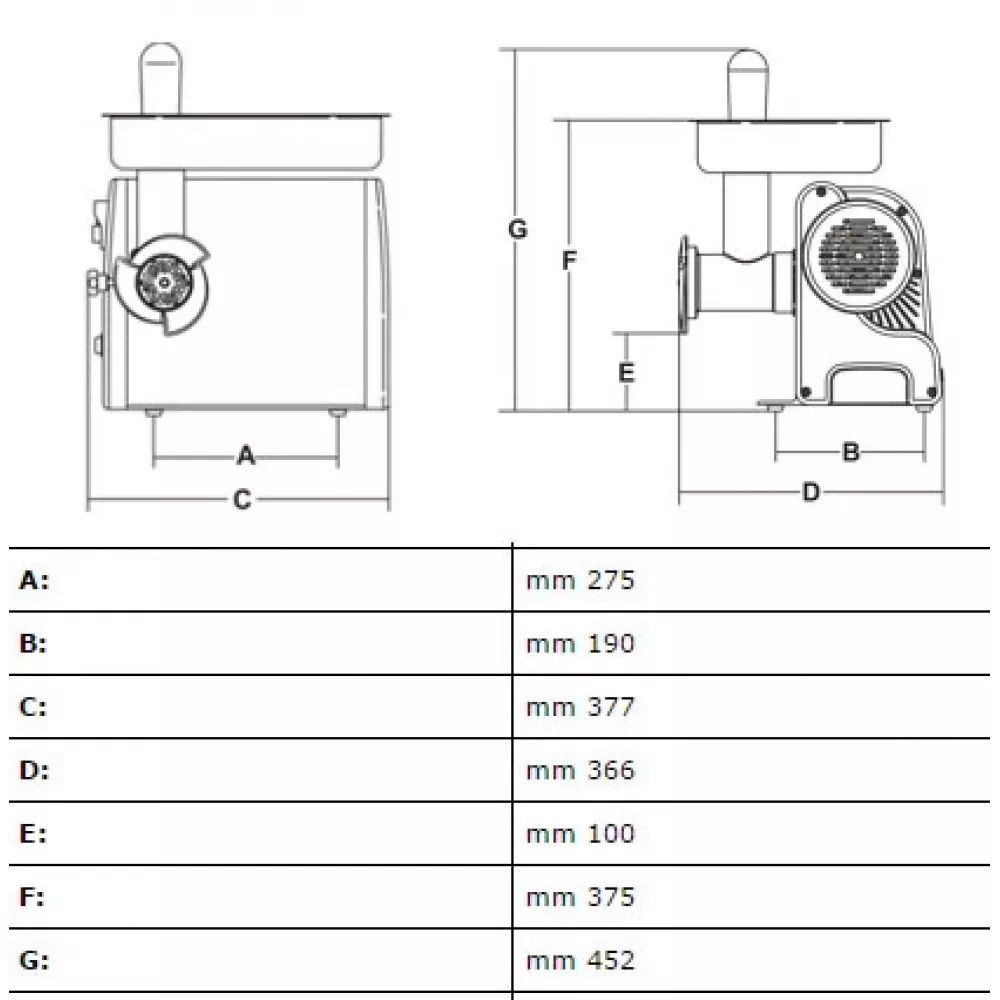 Мясорубка Sirman TC-12 Denver