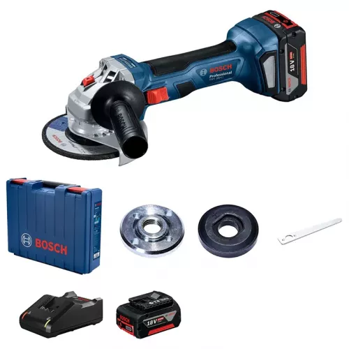 Bosch GWS 180-LI Professional аккумуляторная угловая шлифмашина (2 x 4 A·ч, ЗУ) 06019H90R0