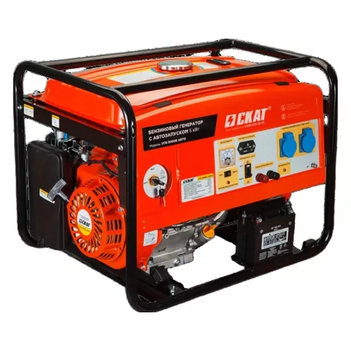СКАТ УГБ-5000Е/АВТО бензиновый генератор